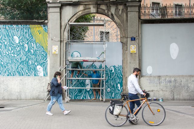 Tellas proceso - MurosTabacalera by Guillermo de la Madrid - Madrid Street Art Project -47